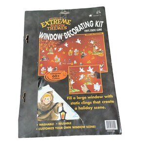 Vintage Halloween Window Clings - NEW - 60+ Clings